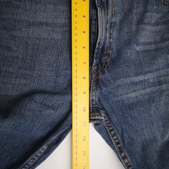 Levi's 527 Low Bootcut Medium Wash Men's Size 34/34 Blue Jeans - Picture 13 of 14